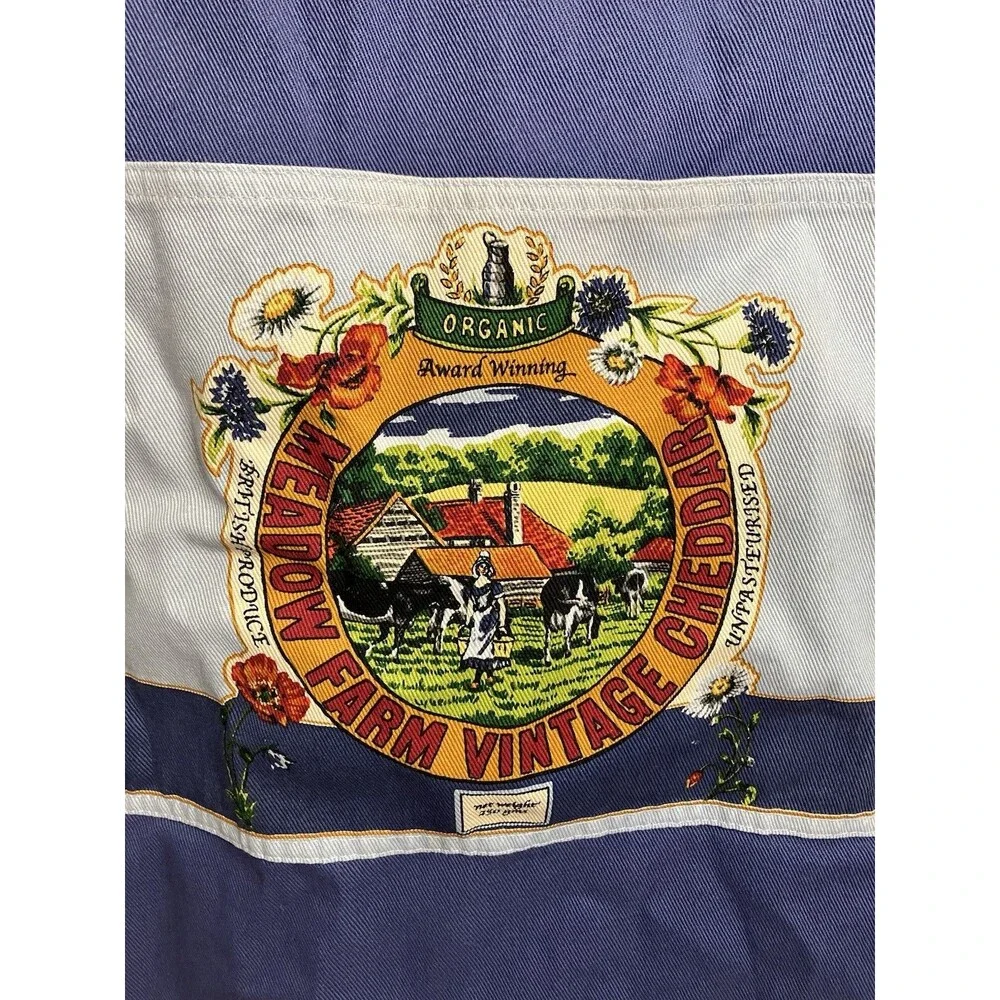 Gardening Apron With Front Pocket 100% Cotton Adjustable Length, Back Ties